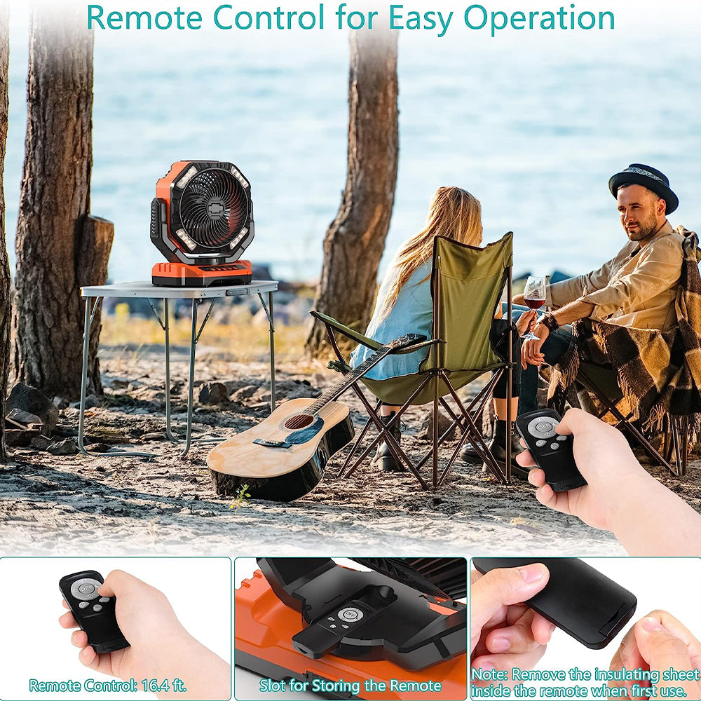 Avelena | Camping LED Ventilator mit Licht