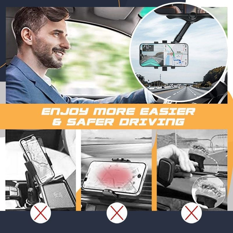 Avelena | 360-Grad-Rotation Auto Spiegel Telefon Halter