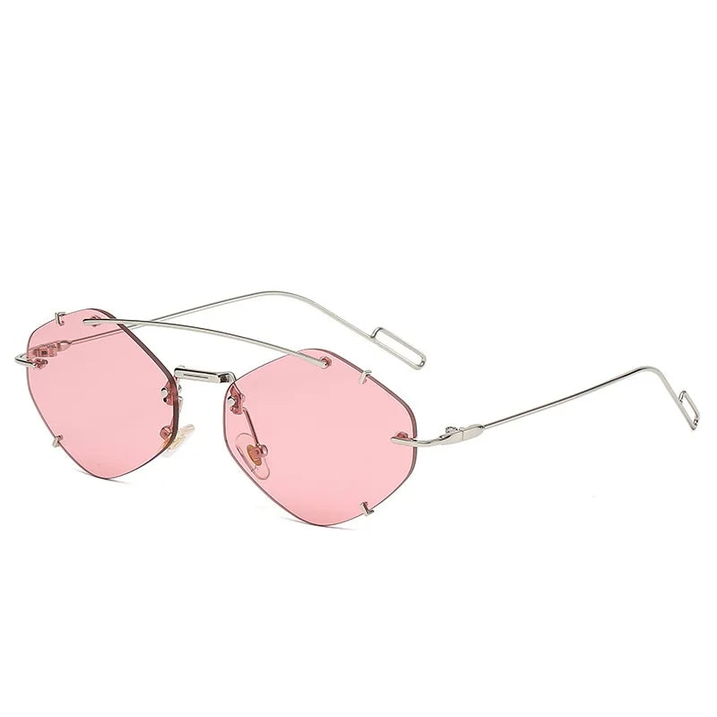 Avelena | Eyewear Trendy Randlose Sonnenbrille