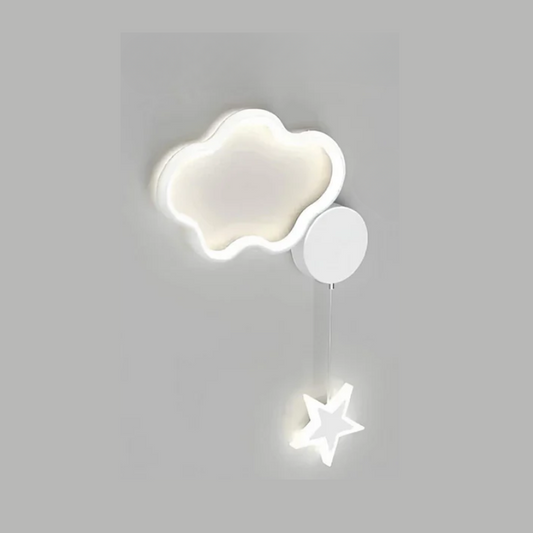 Avelena | DreamLight | Magische Wandlampe mit Wolken, Sternen und Mond