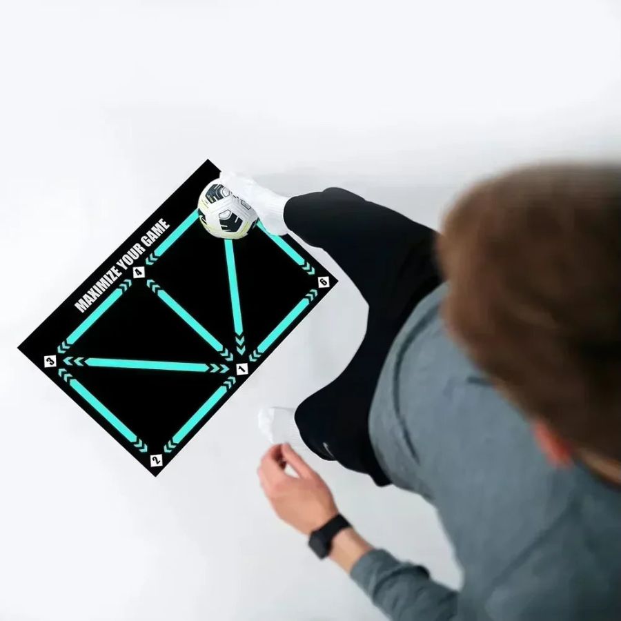 Avelena | Fußball Pro Trainingsmatte | Koordination & Dribbling | 90x60 cm