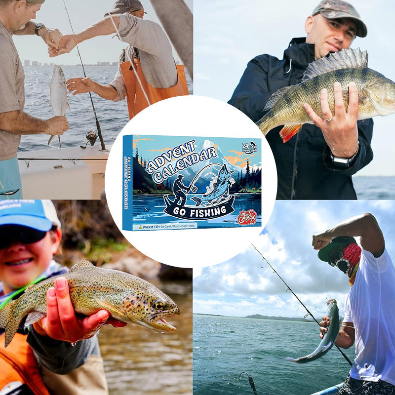 Avelena | Vorverkauf>>24 Tage Weihnachts Countdown Fisch Angelset