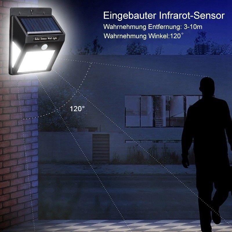 Avelena | 20 LED Solarlampen Außen, Superhelle Wandleuchte mit Bewegungssensor