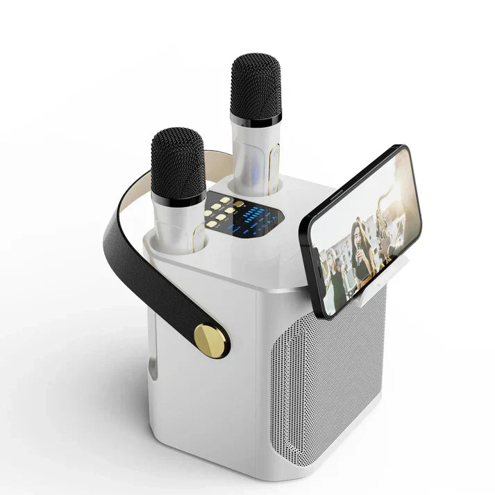 Avelena | SoundJoy Karaoke-Lautsprecher – Tragbare Bluetooth-Boombox mit 360-Grad-Surround