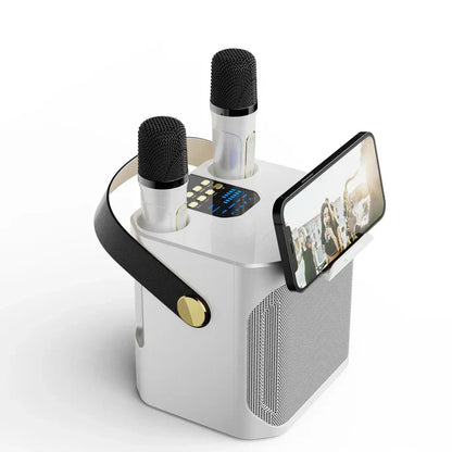 Avelena | SoundJoy Karaoke-Lautsprecher – Tragbare Bluetooth-Boombox mit 360-Grad-Surround