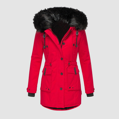 Avelena | Damen Warmer Winterparka mit Kapuze