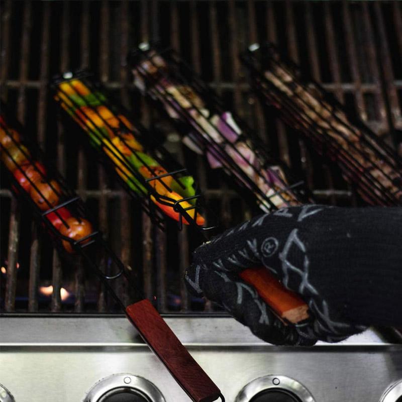 Avelena | Wiederverwendbare Kabob Grillkörbe