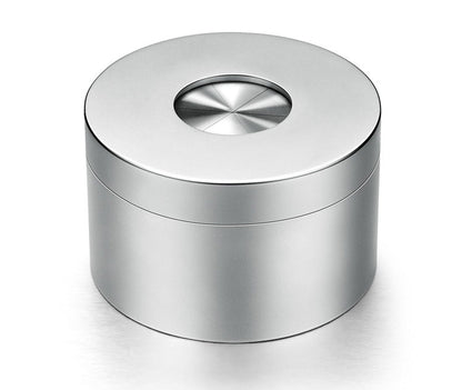 Avelena | Tragbarer Desktop Edelstahl Winddichter Aschenbecher mit Rotierendem Deckel, Vollständig Geschlossen und Geruchsneutralem Design, für den Hausgebrauch & Dekoration