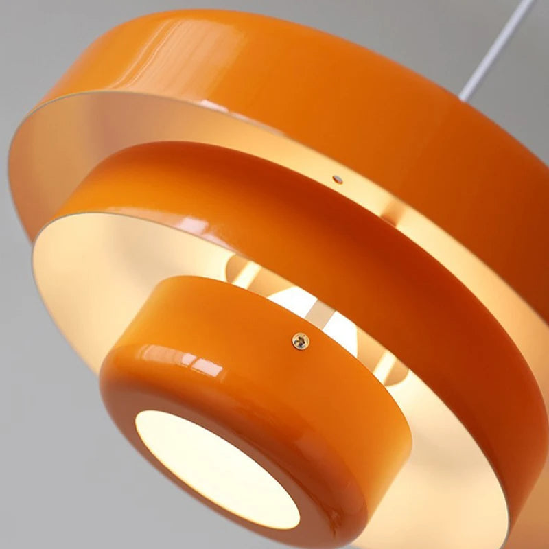 Avelena | Vintage Italienische Pendelleuchte – Elegante Orange & Grüne Hängeleuchte für Moderne Häuser