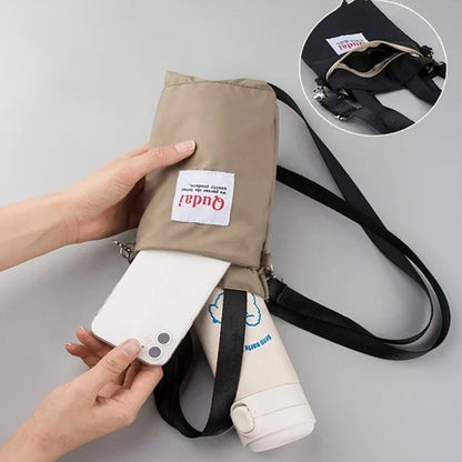 Avelena | Tragbare Messenger-Handtasche für Wasserflaschen