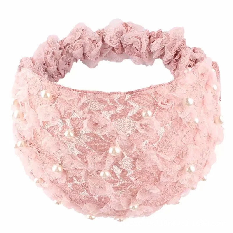 Avelena | Gehäkelte Perlen Bandana Elastisches Stirnband
