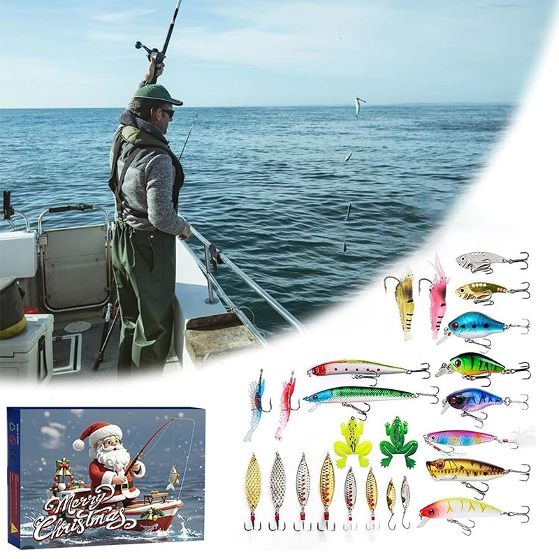Avelena | Vorverkauf>>24 Tage Weihnachts Countdown Fisch Angelset