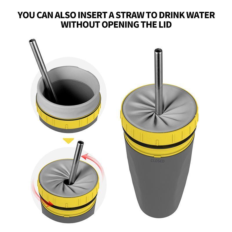 Avelena | Deckellose Twist Tasse, Kreative Plastikbecher