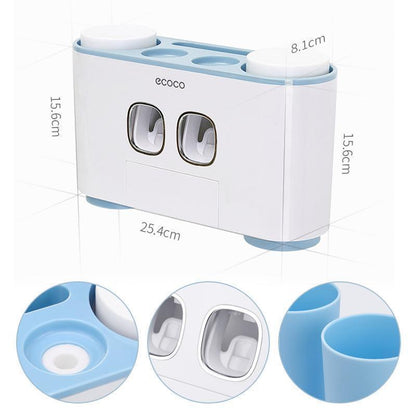 Avelena | Automatischer Zahnbürstenhalter und Zahnpastaspender Set