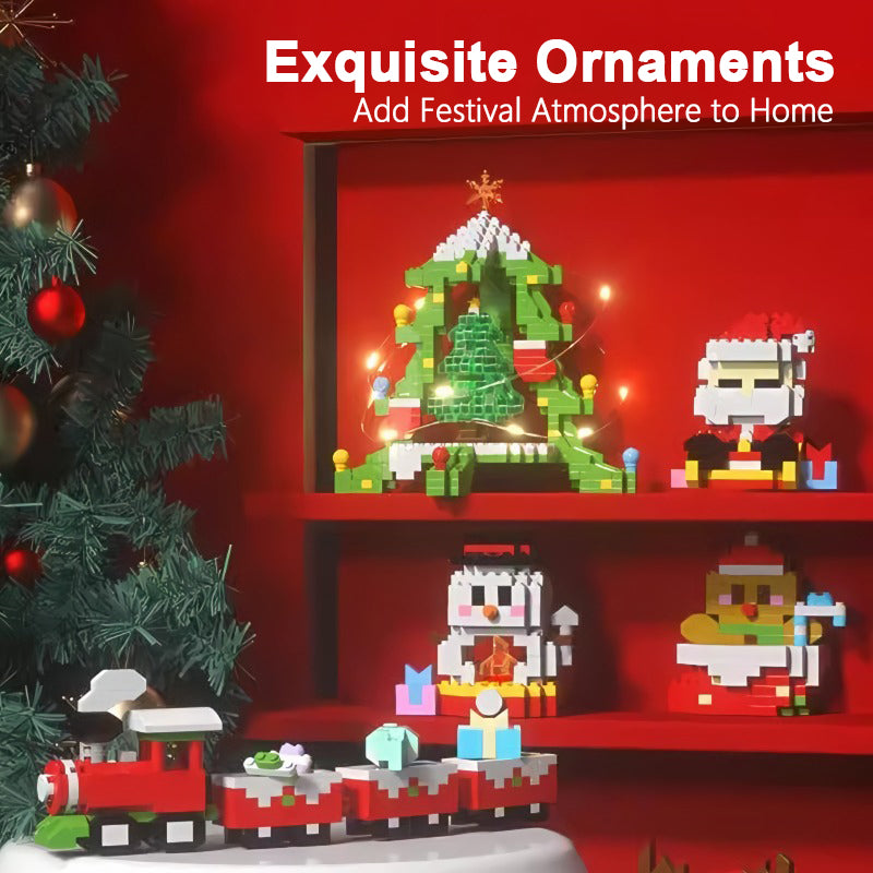 Avelena | Weihnachtsstil Kinder Lernspielzeug Bauklötze