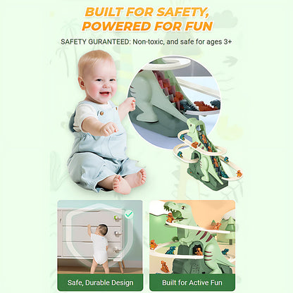 Avelena | Dinosaurier Elektrische Rutsche Bahn Spielzeug