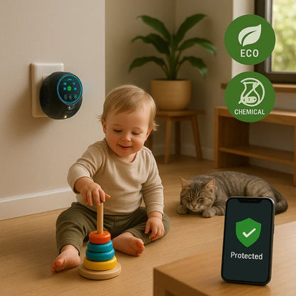 Avelena | Plug-In Ultraschall Rattenvertreiber | Chemiefrei. Leise & Abdeckung für bis zu 3200 Quadratfuß für den Innen- und Außenbereich.