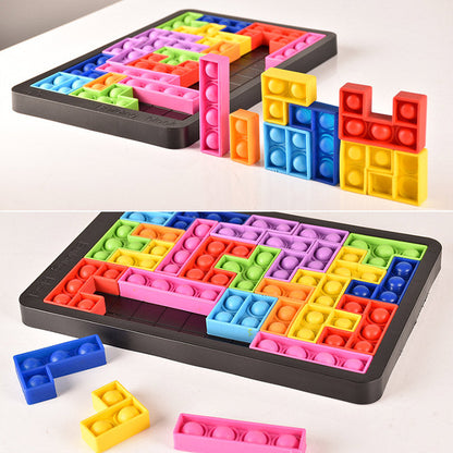 Avelena | Dekompressions Tetris Spielzeug aus Silikon