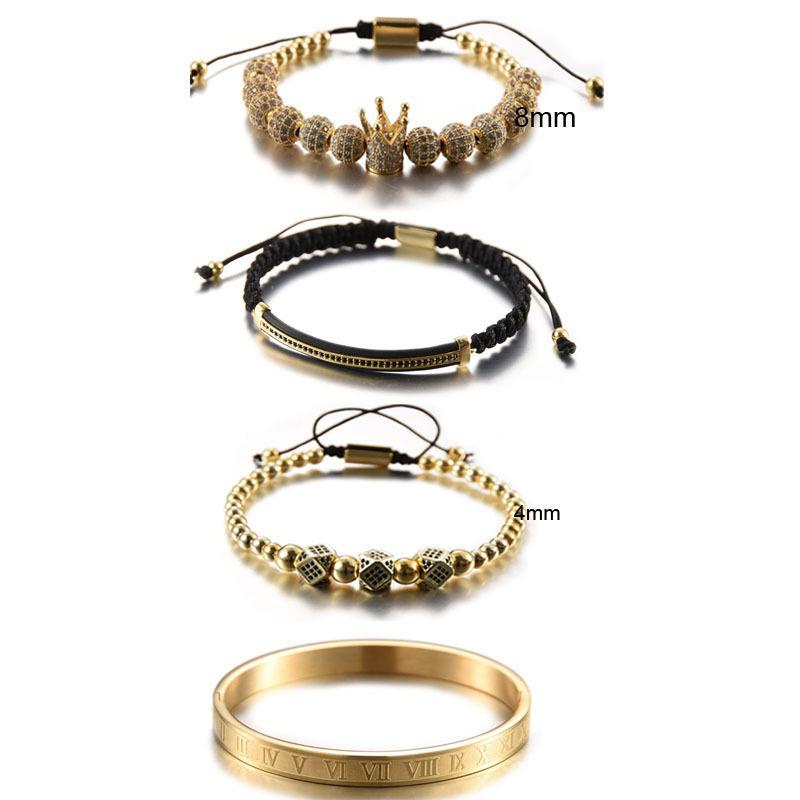 Avelena | Krone Kombinations Vier-Teile Armband