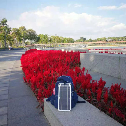 Avelena | Solarpanel mit Tragbarem Usb-Akku, Wasserdicht