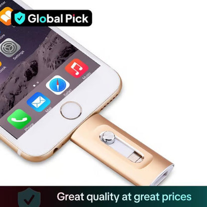 Avelena | 3 in 1 große Kapazität USB-Stick für Mobiltelefone und Computer