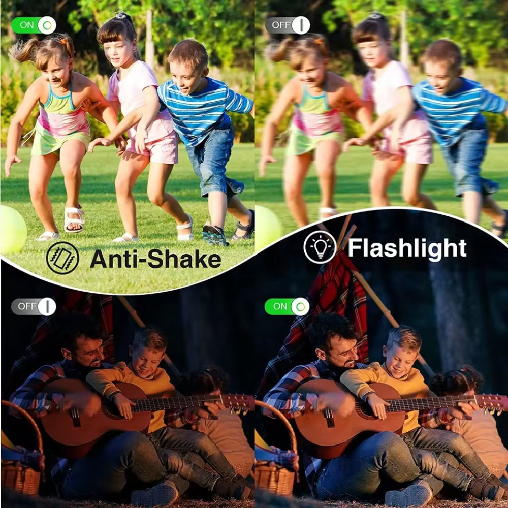 Avelena | Tragbare Digitalkamera 1080P 44MP mit 16-fachem Zoom – Kompakte Vlogging-Kamera mit LCD-Bildschirm, wiederaufladbar, perfekt für Teenager und Studenten