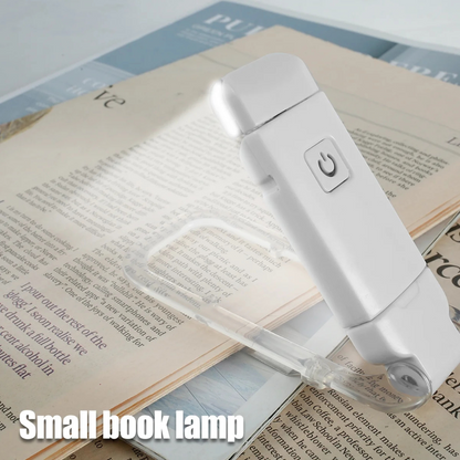 Avelena | Buchleselampen - Verstellbare LED Clip-On wiederaufladbare Buchlampe, USB-betrieben für das Lesen im Bett, am besten für Bücherwürmer und Kinder