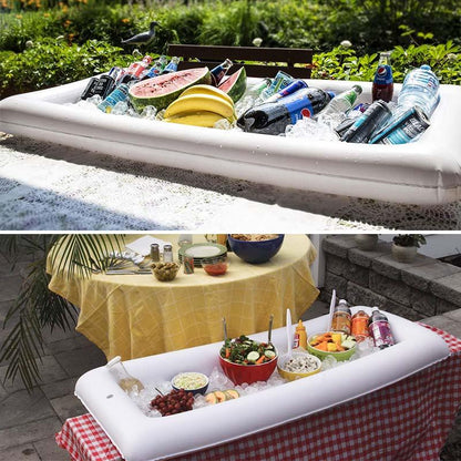 Avelena | Aufblasbares Bier-Trinktablett Bbq Picknick Pool
