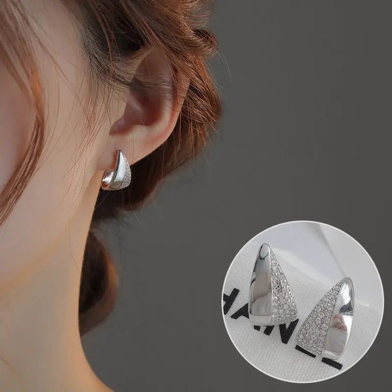 Avelena | 925 Silber Lava Stud Ohrringe: Ausdrucksvolle Persönlichkeit Schmuck
