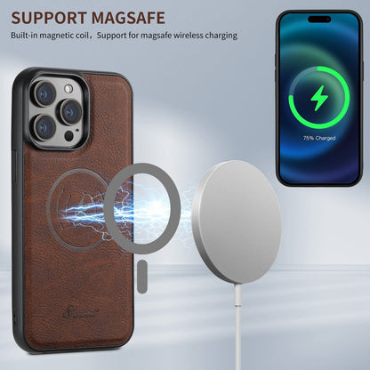 Avelena | Leder Handyhülle mit Kartenhalter und Magsafe-Kompatibilität