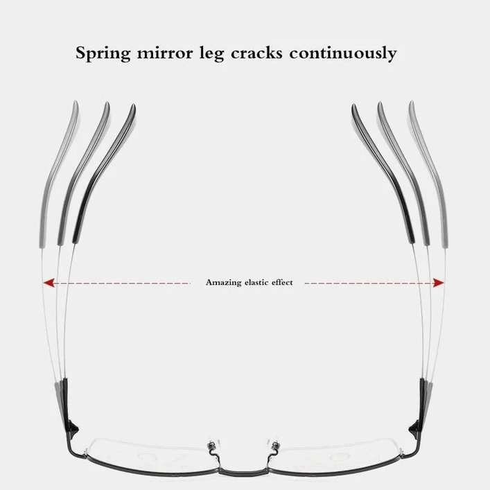 Avelena | Titanprogressive Fern- und Nahbereich Dual-Use Lesebrille