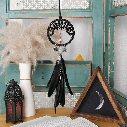 Avelena | Frendorf Lebensbaum Edelstein Traumfänger Hängeschmuck