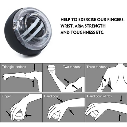 Avelena | Auto Start Gyro Ball Handgelenk- und Unterarmtrainer Griffstärketrainer