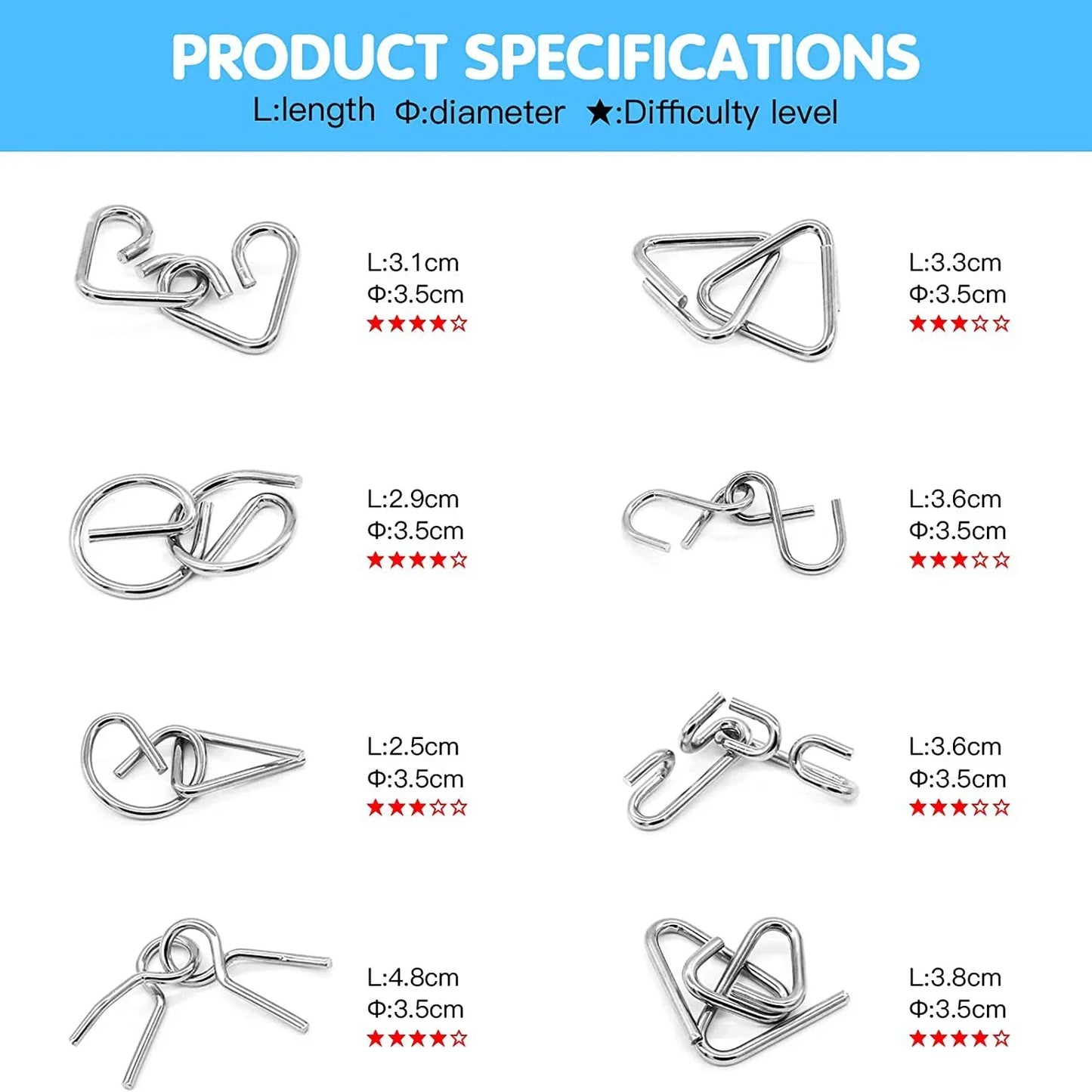 Avelena | Entwirrungs-Eisenverbindungsfreischaltungs-Interlock-Spiel