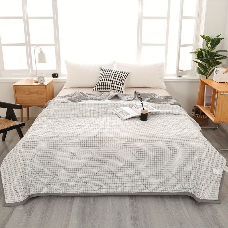 Avelena | Elegante Preppy Karomuster Sommerdecke für Kalte Nächte