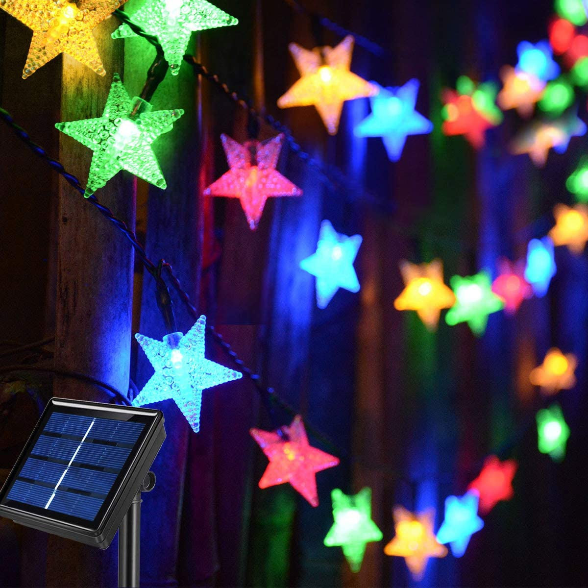 Avelena | Solarbetriebene Feelys, Kaltweiß Wasserdichte Solar-Pavillon Sommerlichter, 30Ft 50 Led Solarlichter Für Weihnachtsgartendekoration