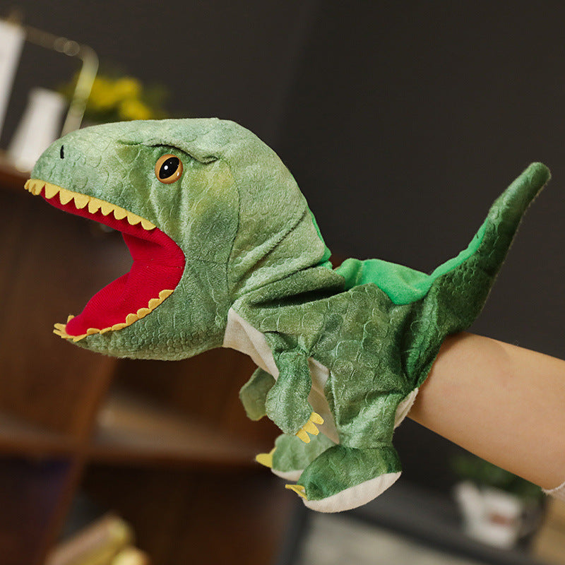 Avelena | Dinosaurier Handpuppe - Grün
