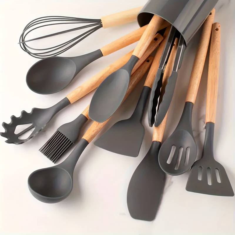 Avelena | Luxux Silikon Küchenhelfer Set (12-Teilig)