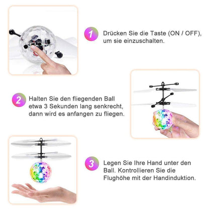 Avelena | Fliegender Ball mit LED-Beleuchtung