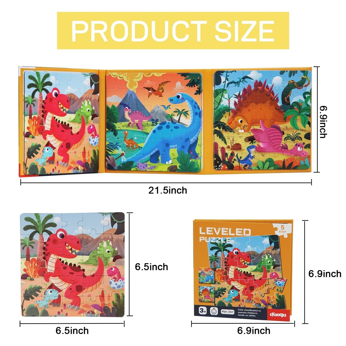 Avelena | Holz 3-in-1 Magnetischen Fortgeschrittenen Faltpuzzle