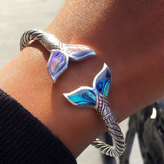 Avelena | Abalone Shell Meerjungfrauenschwanz SS Armband