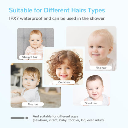 Avelena | Baby Haartrimmer mit Vakuumsystem – Wasserdichter wiederaufladbarer Trimmer mit Aufbewahrungsbox