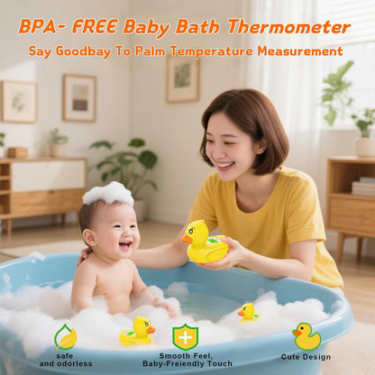 Avelena | AquaVeilig Baby Badthermometer – digitales Display mit 3 Farben und Temperaturwarnung