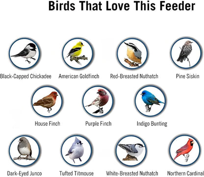 Avelena | Eichhörnchensicherer Vogelfutterspender | Drehfunktion & 4 Futteröffnungen | Fassungsvermögen
