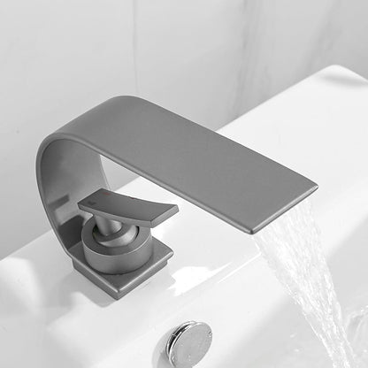 Avelena | Einzigartiger Badezimmer Wasserfallauslauf Messing Waschbeckenarmatur