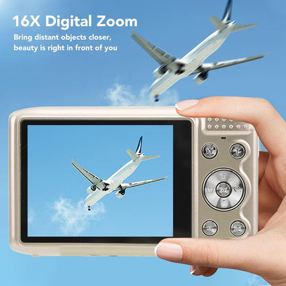 Avelena | 4K Kompakte Digitalkamera mit 58MP Fotos und 16X Zoom – Lumora