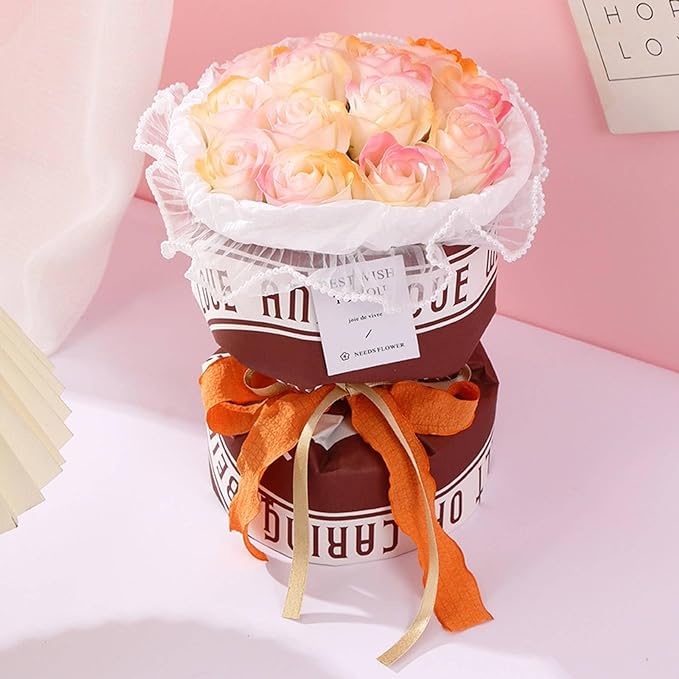 Avelena | Floragiene Handgemachte Seife Blumenstrauß Geschenkkorb