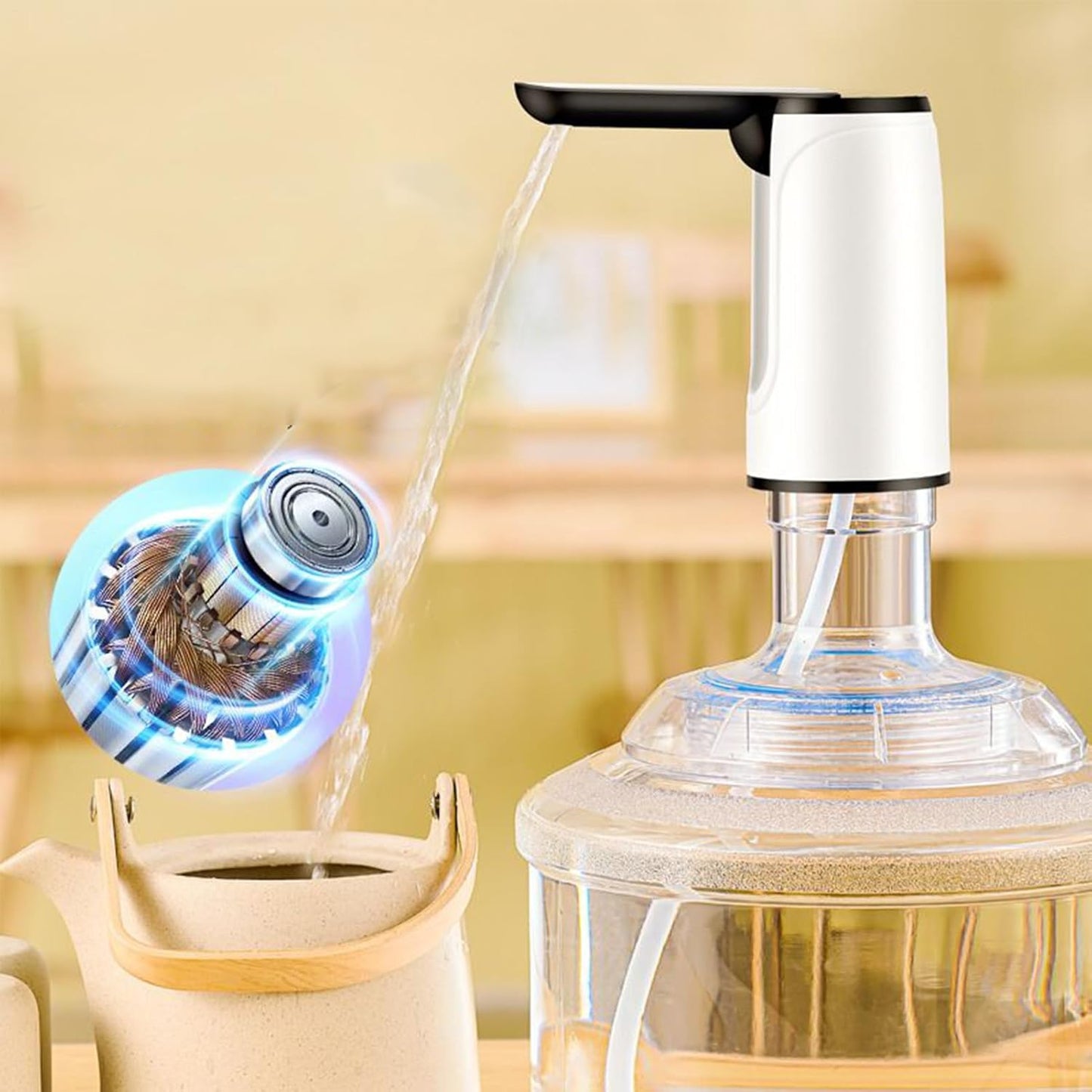 Avelena | Tragbarer USB wiederaufladbarer Wasserspender – Hydravo (1+1 KOSTENLOS)