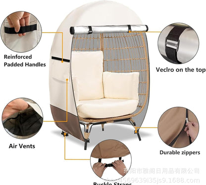 Avelena | Wasserdichter Eierstuhlbezug mit Doppelreißverschluss – Solara