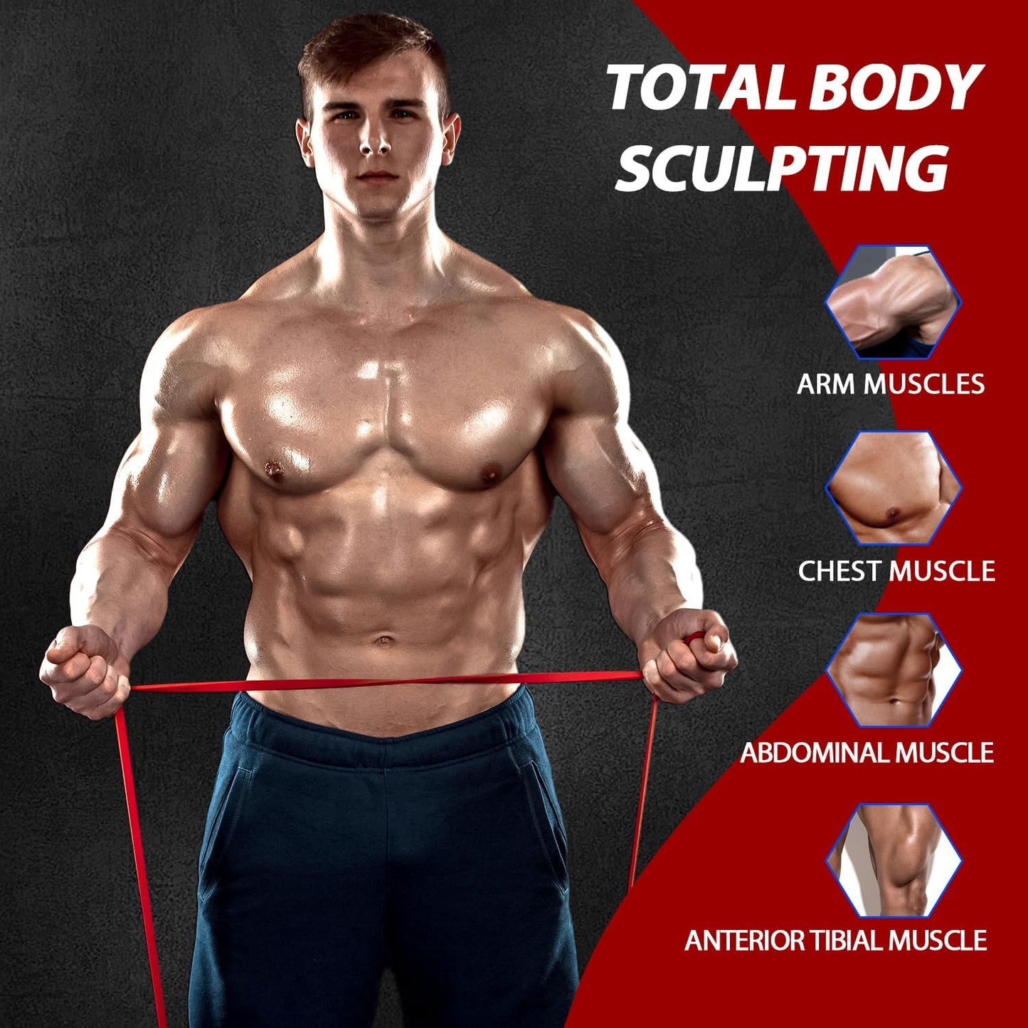 Avelena | Set Widerstandsbänder für Krafttraining